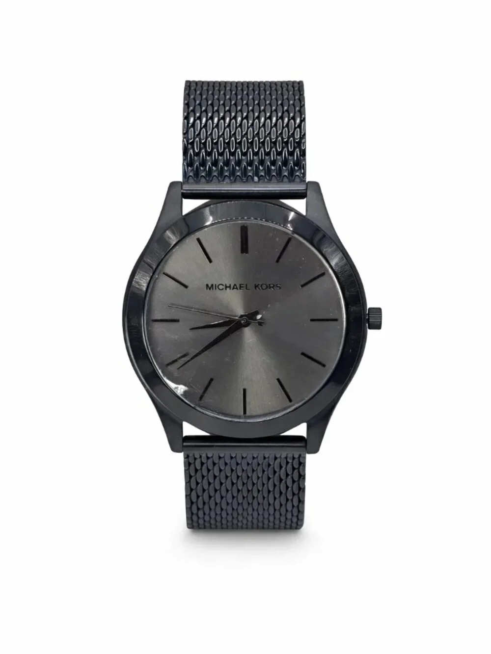 Michael Kors Runway Men's Black Mesh Watch & Card Case Set MK1085SET